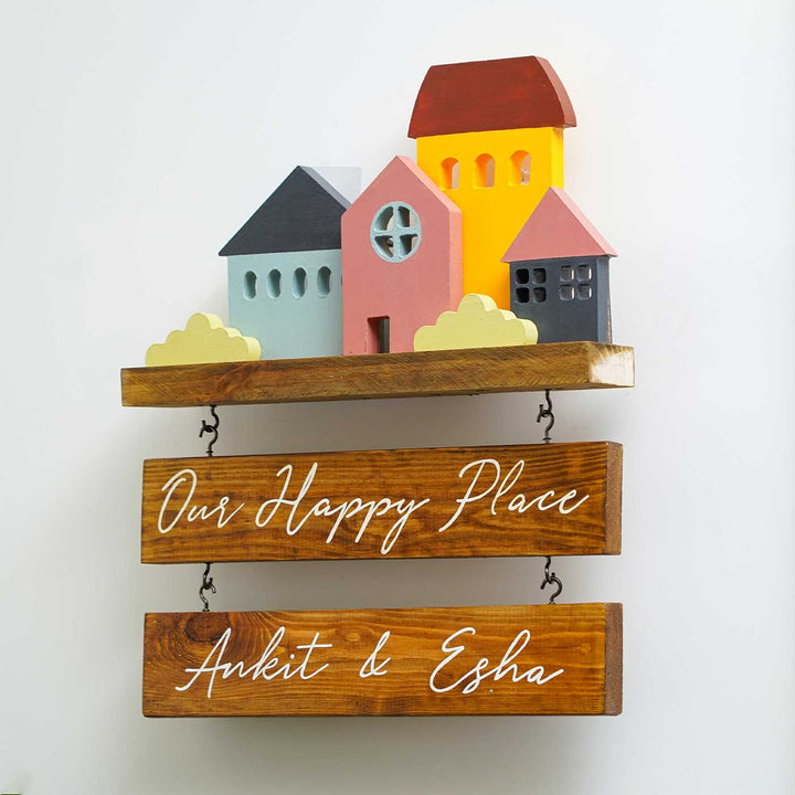 Personalized Miniature Cottage Wooden Name Plate