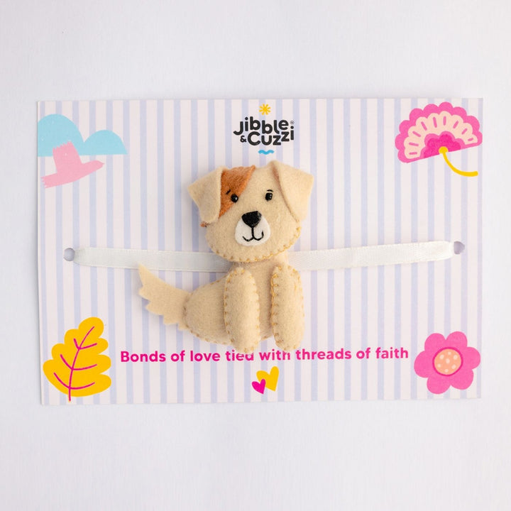 Handmade Pawsome Pup Felt Kids Rakhi