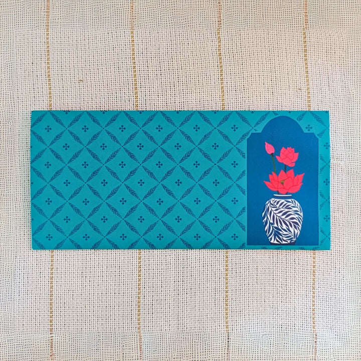 Printed Jaipuri Blue Pottery Envelopes