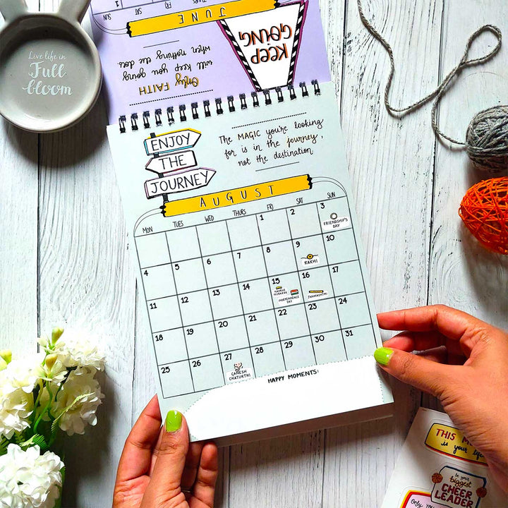 Take the Leap 2025 Spiral Calendar with Freebies With Holidays | 10+ Freebies Included