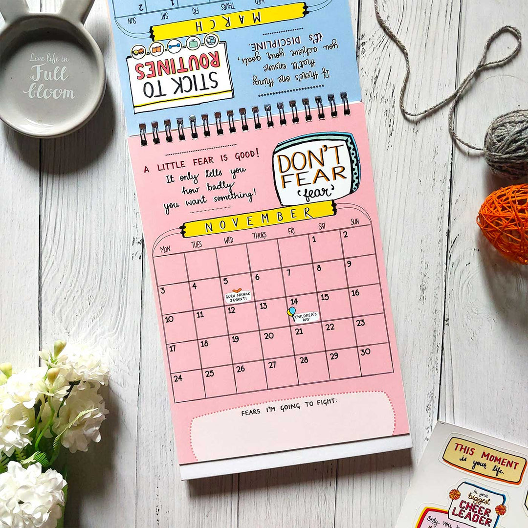 Take the Leap 2025 Spiral Calendar with Freebies With Holidays | 10+ Freebies Included