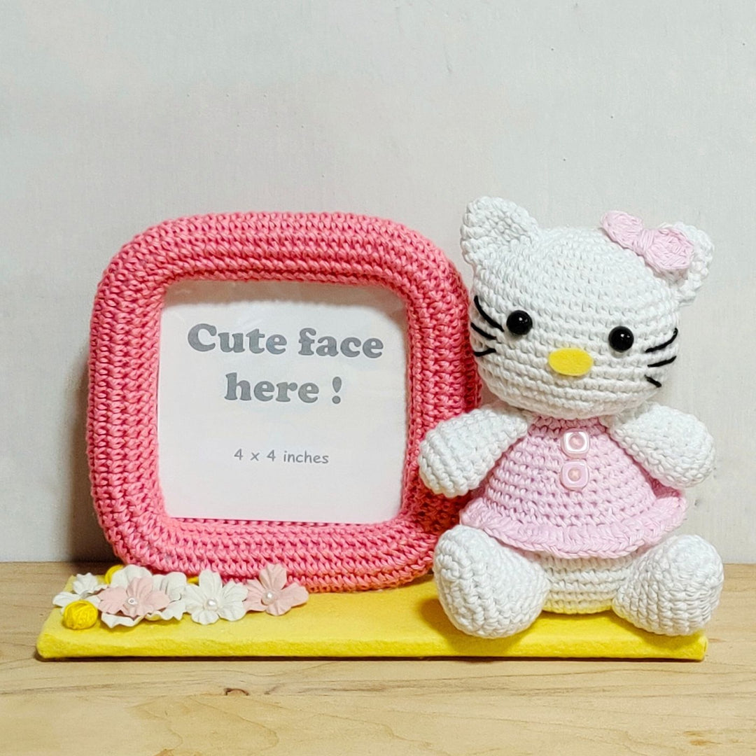 Handmade Crochet Photo Frame for Kids