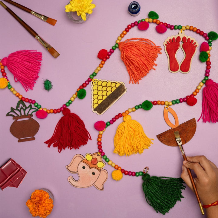 Handmade DIY Festive Paint it Yourself Bunting