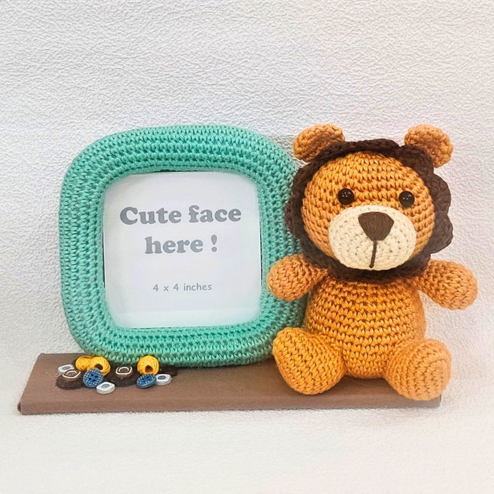 Handmade Crochet Photo Frame for Kids