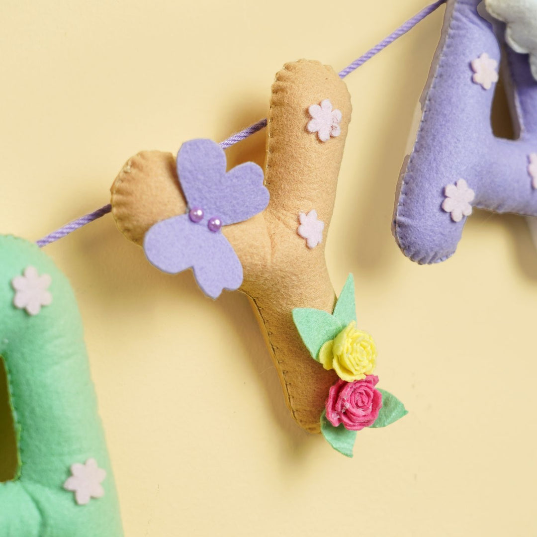 Handmade Personalized Felt Kids Bunting - Hot Air Balloon