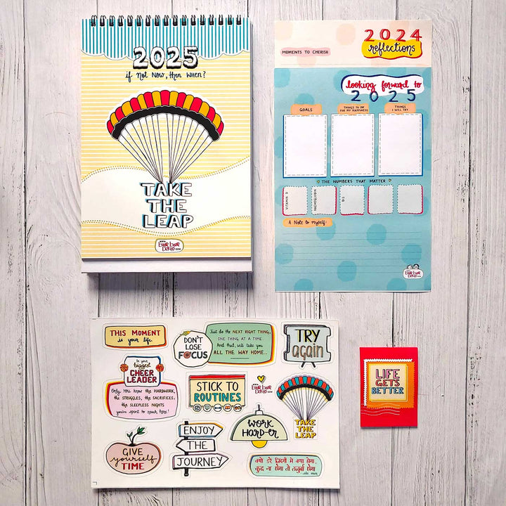 Take the Leap 2025 Spiral Calendar with Freebies With Holidays | 10+ Freebies Included