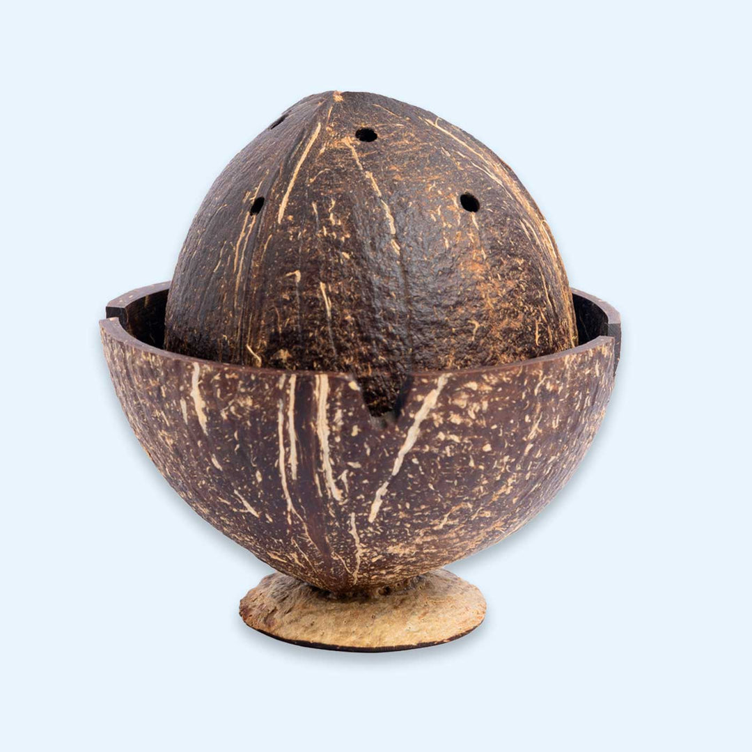 Eco-Friendly Handmade Incense Cone / Dhoop Coconut Shell Fumer