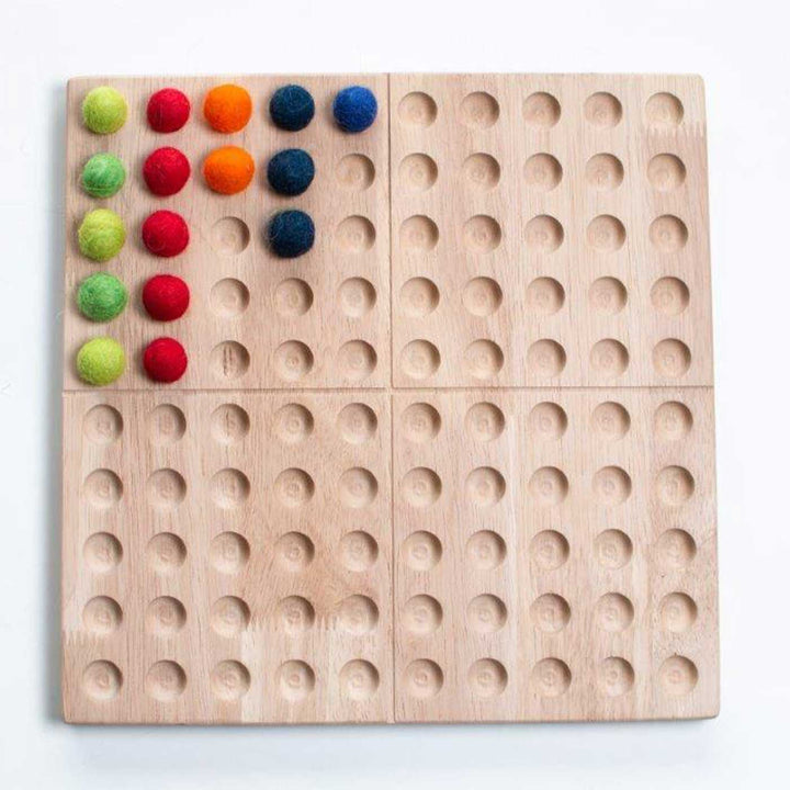 Wooden Hundred Board Montessori For Kids