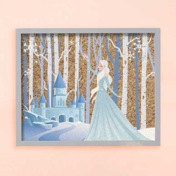 Handmade Frozen Princess Wooden Pinboard For Kids