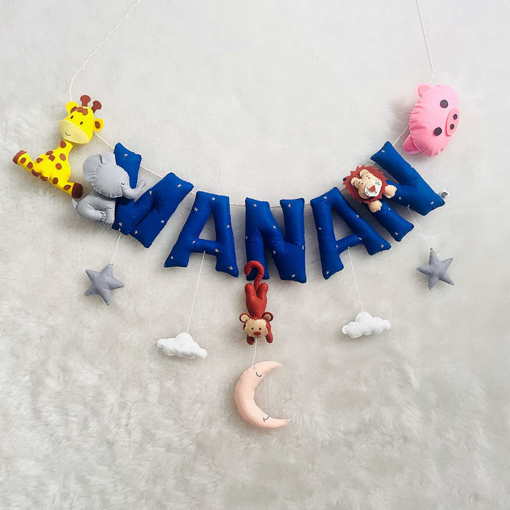 Handcrafted Personalized Animal Kingdom Bunting For Kids