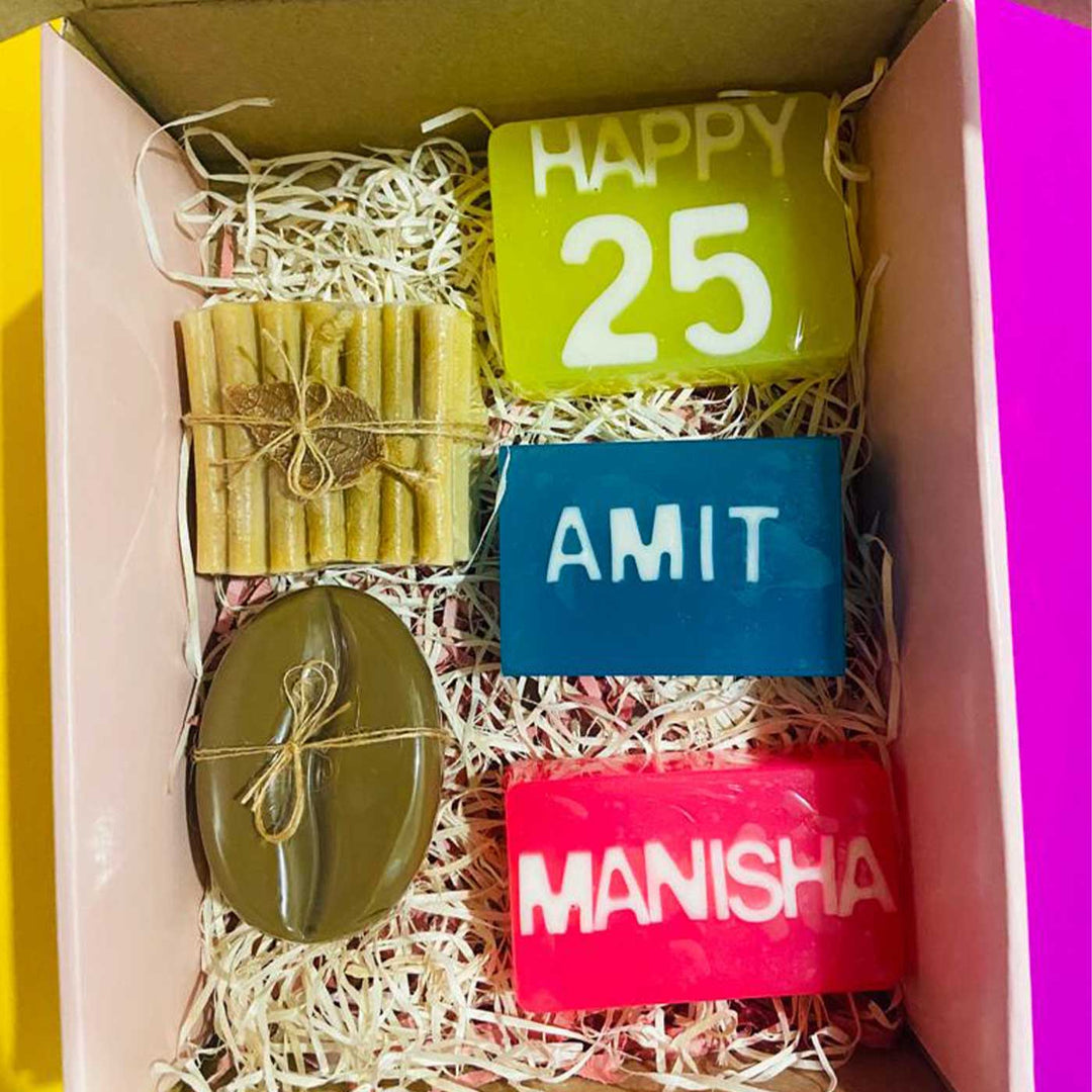 Personalized Handmade Anniversary Glycerin Gift Hamper | Set Of 6