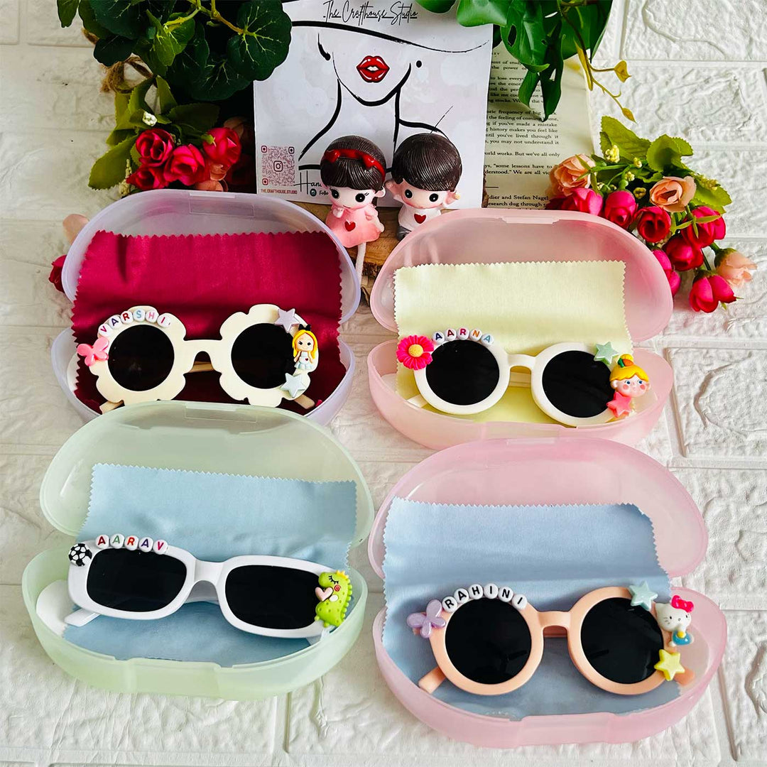 Personalized Unique Shapes Plastic Sunglasses For Kids