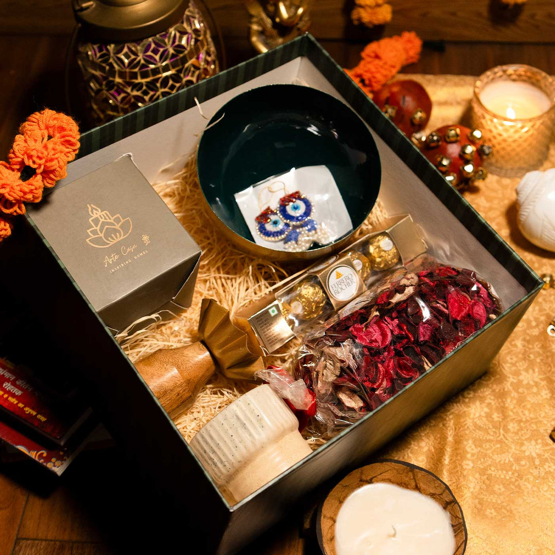 Festive Diwali Ceramic Premium Gift Hamper | Set Of 7