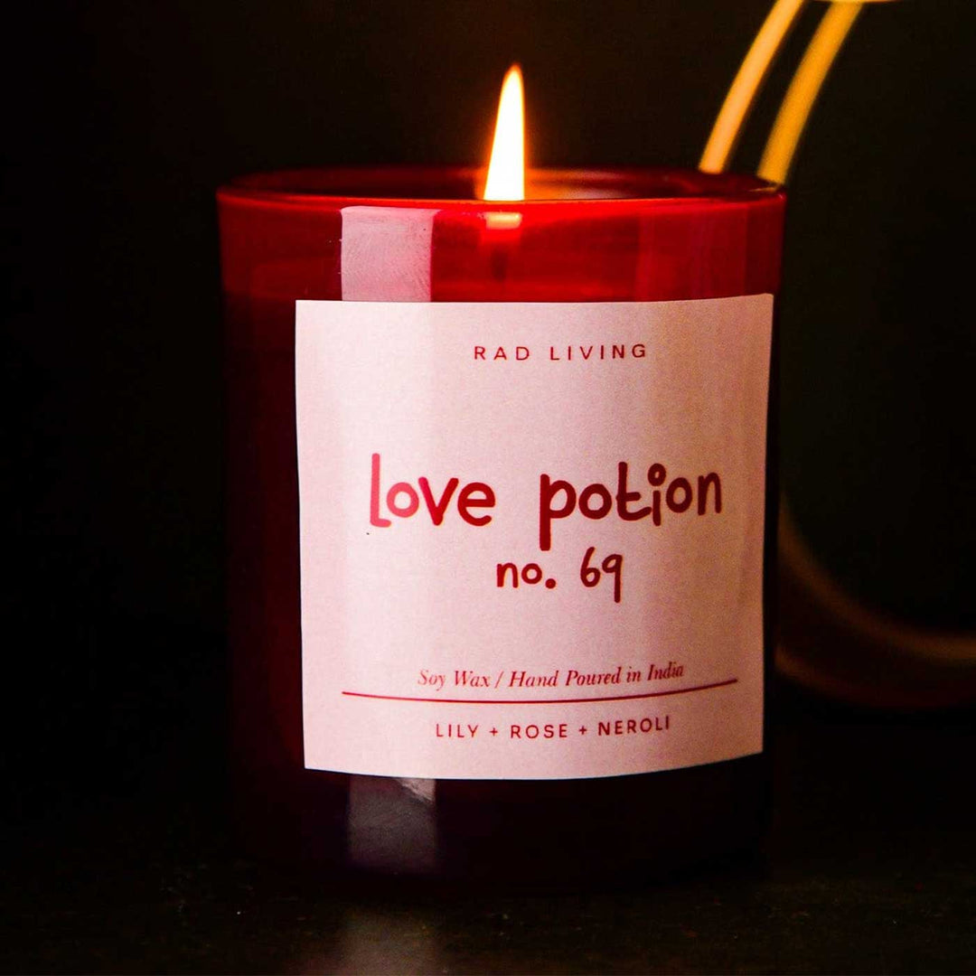 Hand Poured Love Potion No. 69 Lily, Rose & Neroli Scented Soy Wax Candle