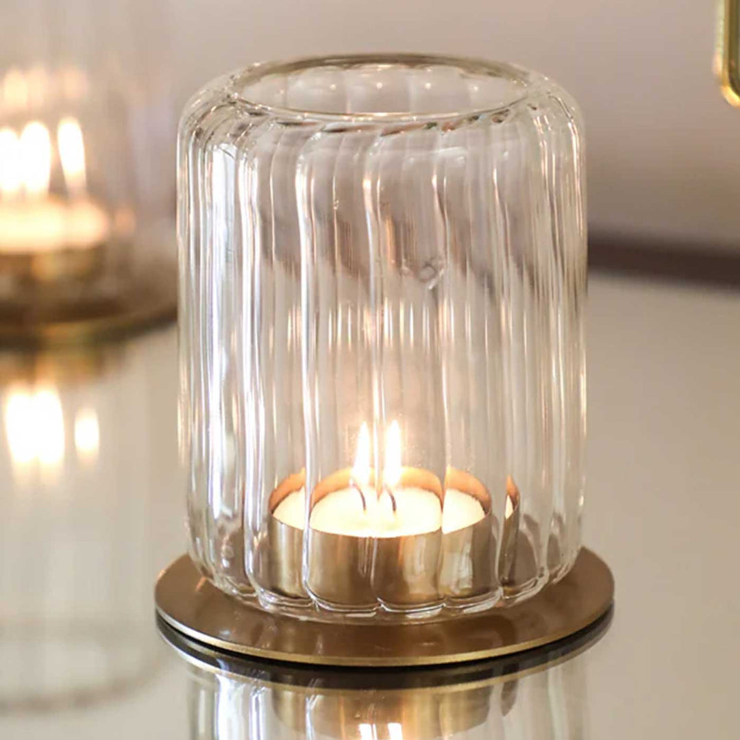 Handmade Noor Glass Votive Tealight Holder