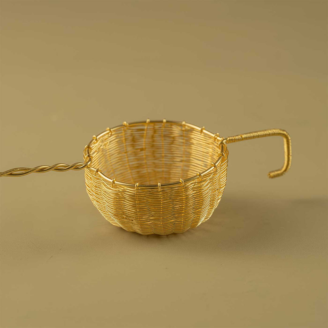 Handmade Sunheri Channi Brass Sieve