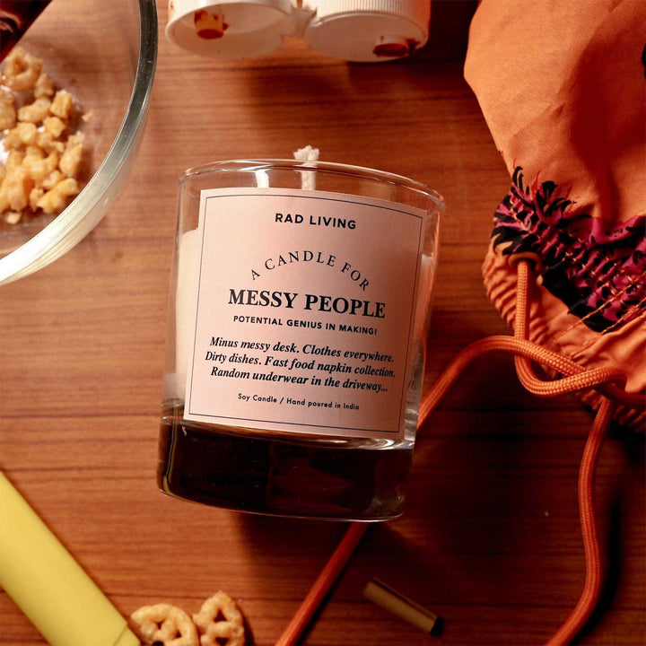 Hand Poured Messy People Real Life Scented Soy Wax Candle