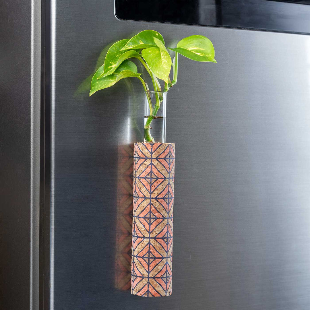 Handmade Classic' Magnetic Test Tube Cork Planter