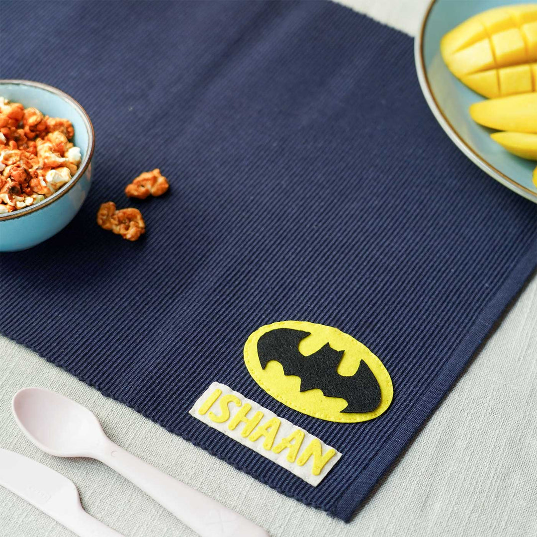 Personalized Handmade Batman Table Mat For Kids