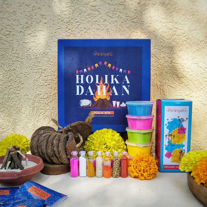 Organic Premium Holika Dahan Pooja Box | Set Of 30