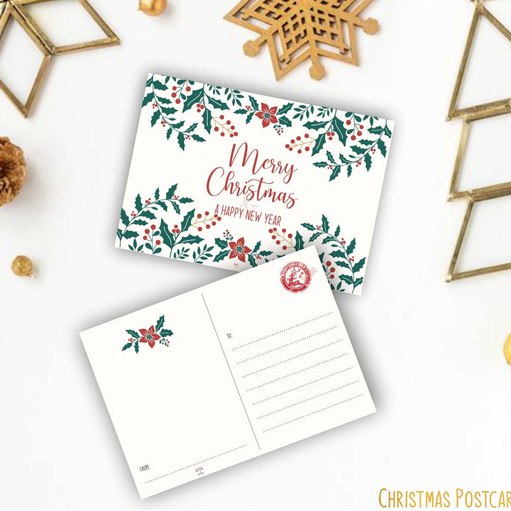 Holiday Wishes Postcards | Secret Santa Gift Ideas | Set Of 7