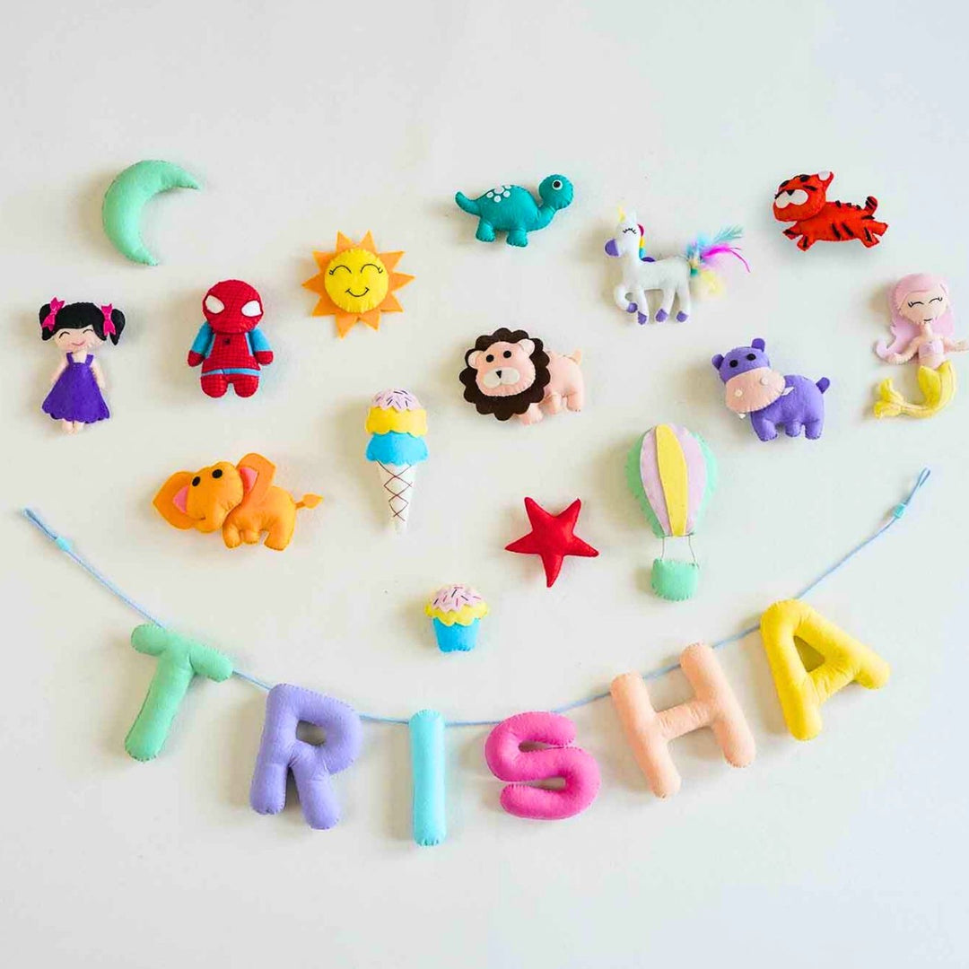 Build Your Own Personalized Felt Kids Bunting