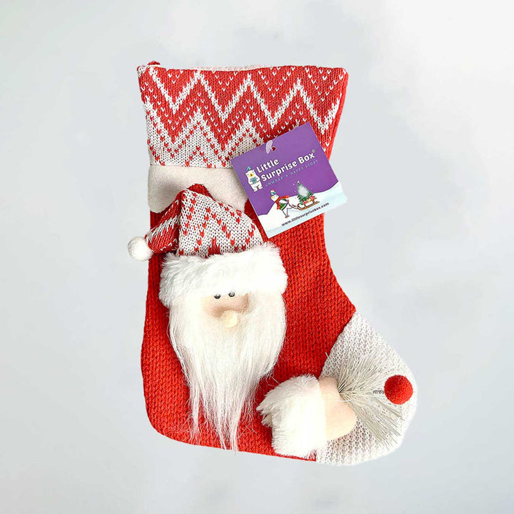 Handmade Mini Snowflake Santa Woolen Stockings For Christmas Decoration