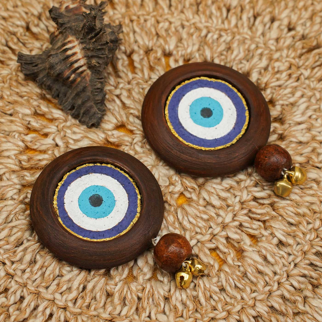 Handmade Evil Eye Diwali Stick On Hanging| Set of 2