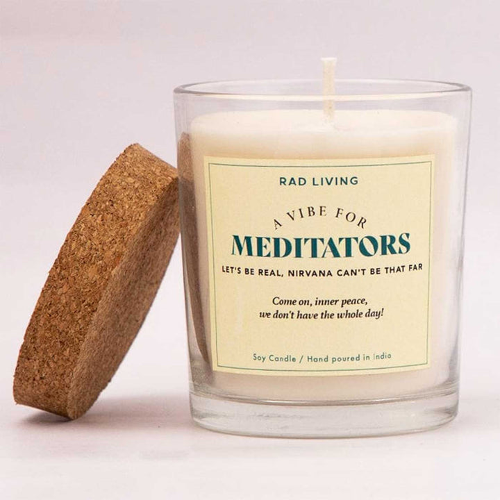 Hand Poured Meditators Nag Champa Scented Soy Wax Candle