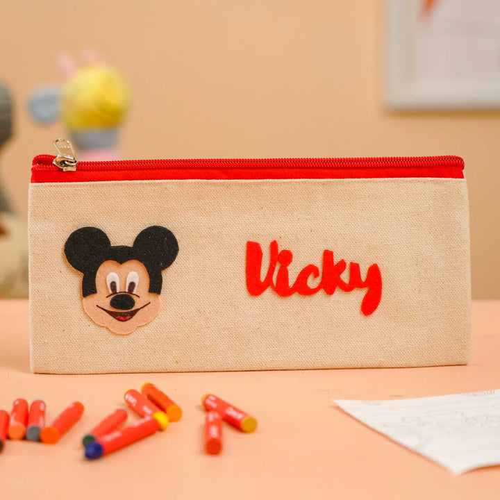 Personalized Mickey Theme Stationary Pouch