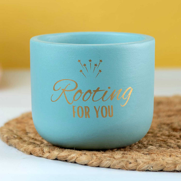 Rooting For You Terracotta Planter