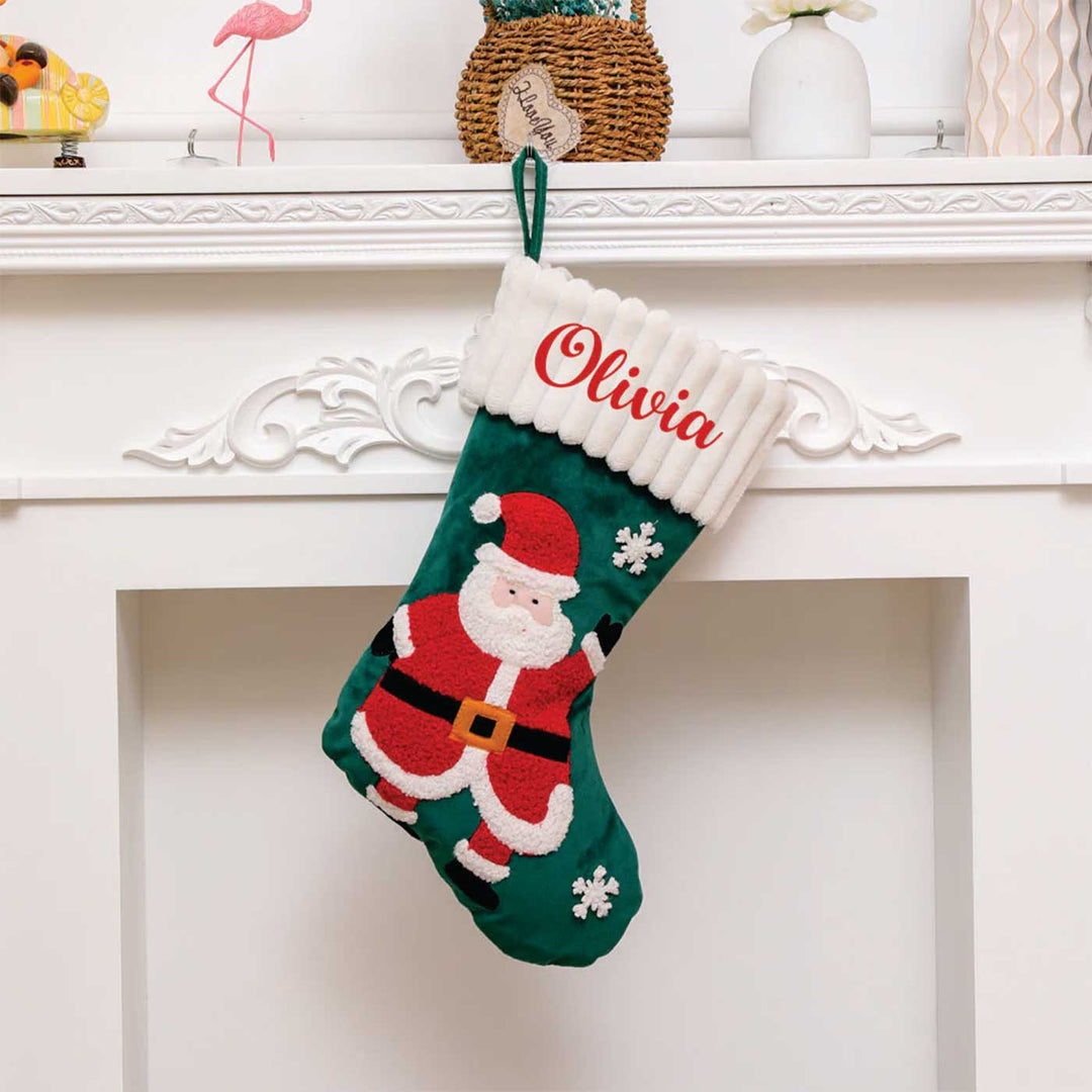 Personalized Festive Knitted Cotton Stockings For Christmas Decoration