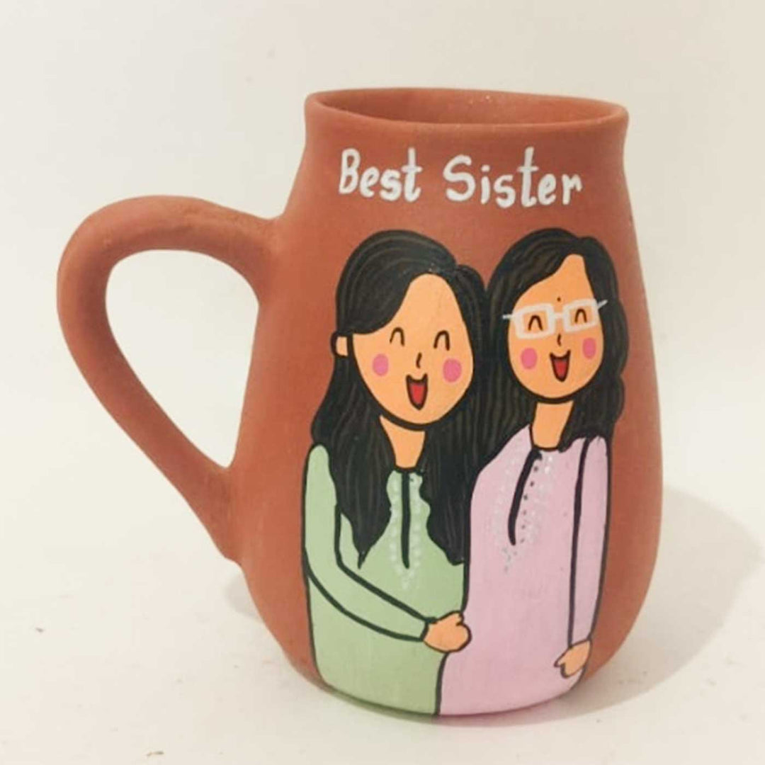 Personalised Terracotta Mugs with Photo Based Caricatures