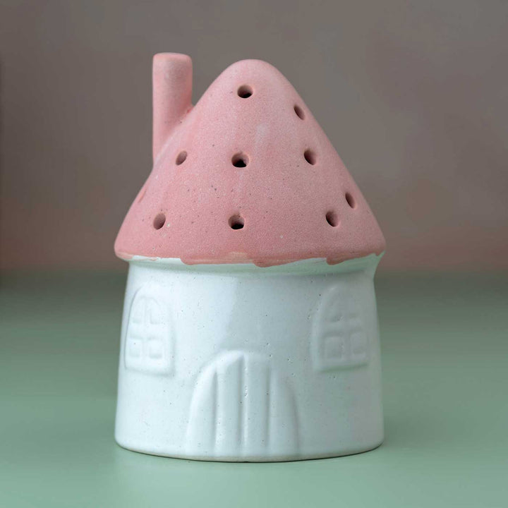 Pink Cottage Ceramic Tealight Holder