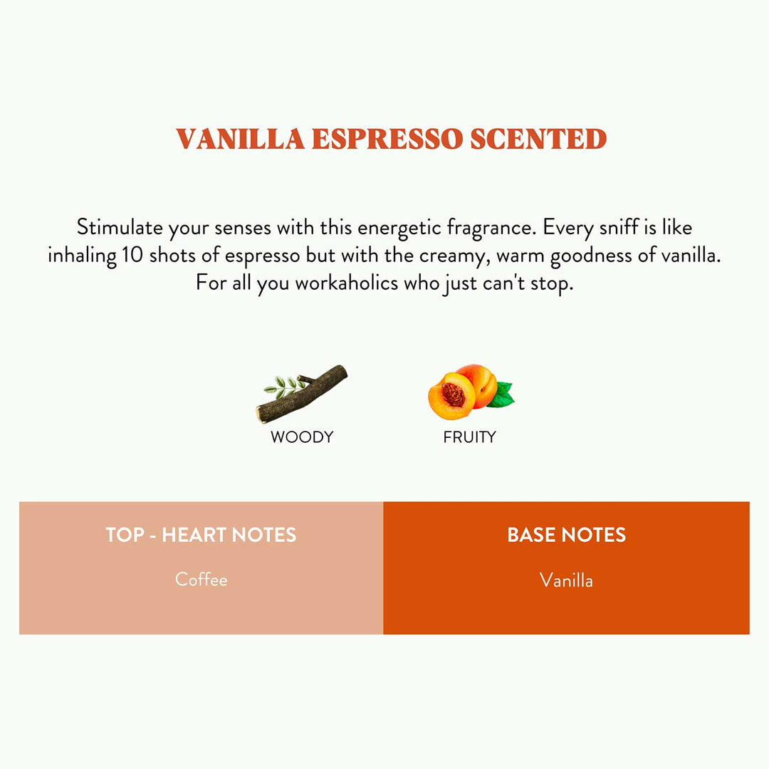 Hand Poured Vanilla Espresso Scented Soy Wax Candle