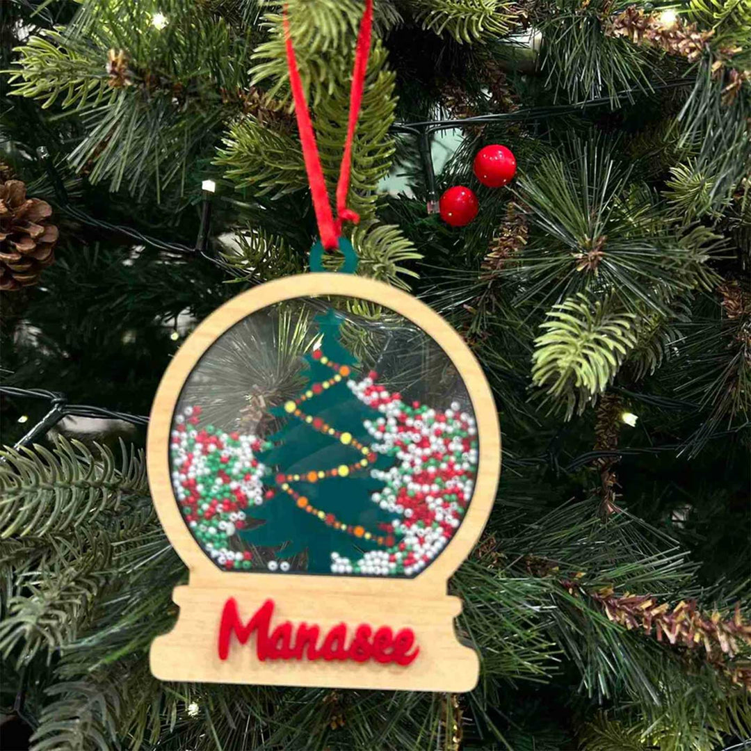 Personalized Shaker Acrylic Ornaments For Christmas Tree Decoration