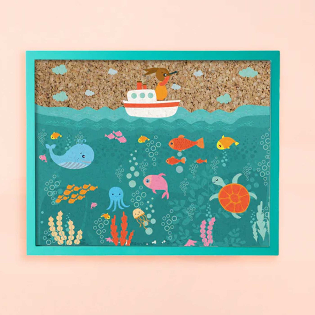 Handmade Under The Sea Wooden Pinboard For Kids