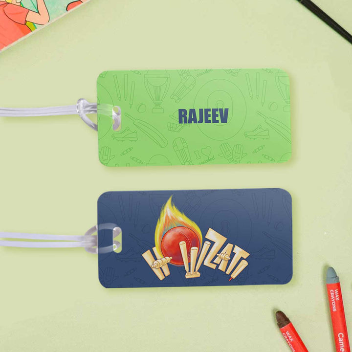 Personalized Cricket Buzz Theme Bag Tag