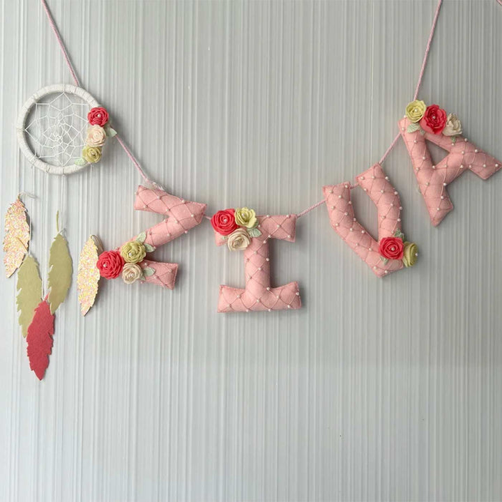 Personalized Embellished Dreamcatcher Felt Bunting / Garland For Kids