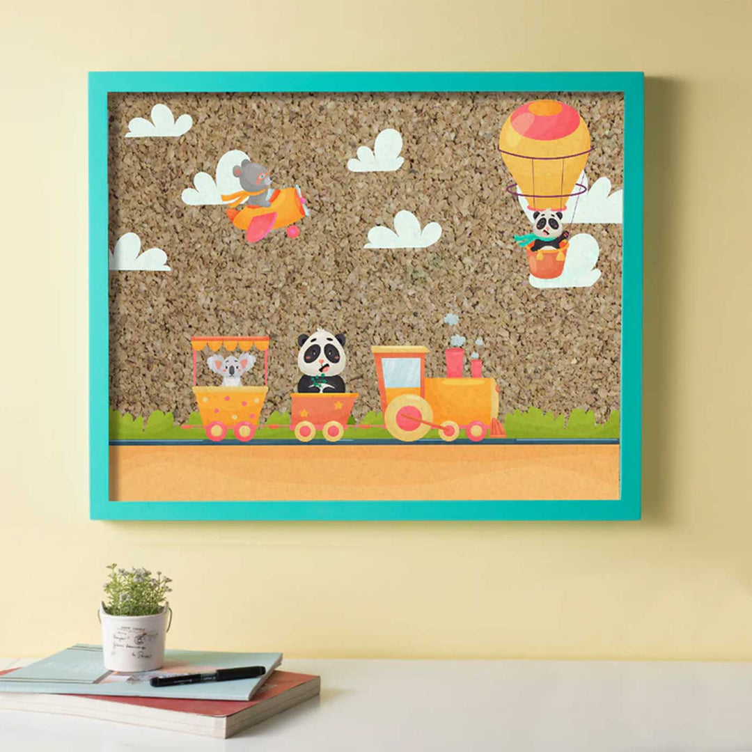 Handmade All Aboard Wooden Pinboard For Kids