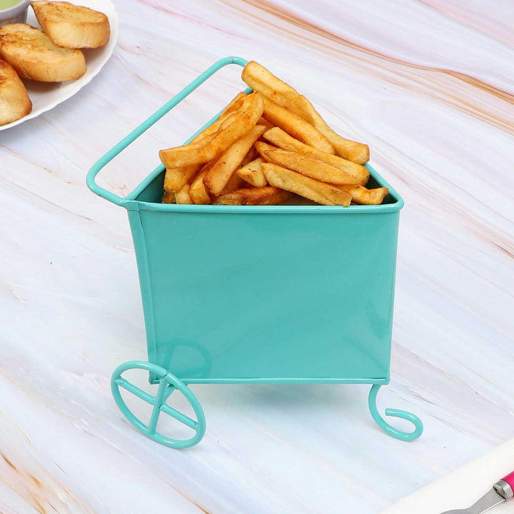 Handmade Green Triangle Shaped Snacks Cart Platter