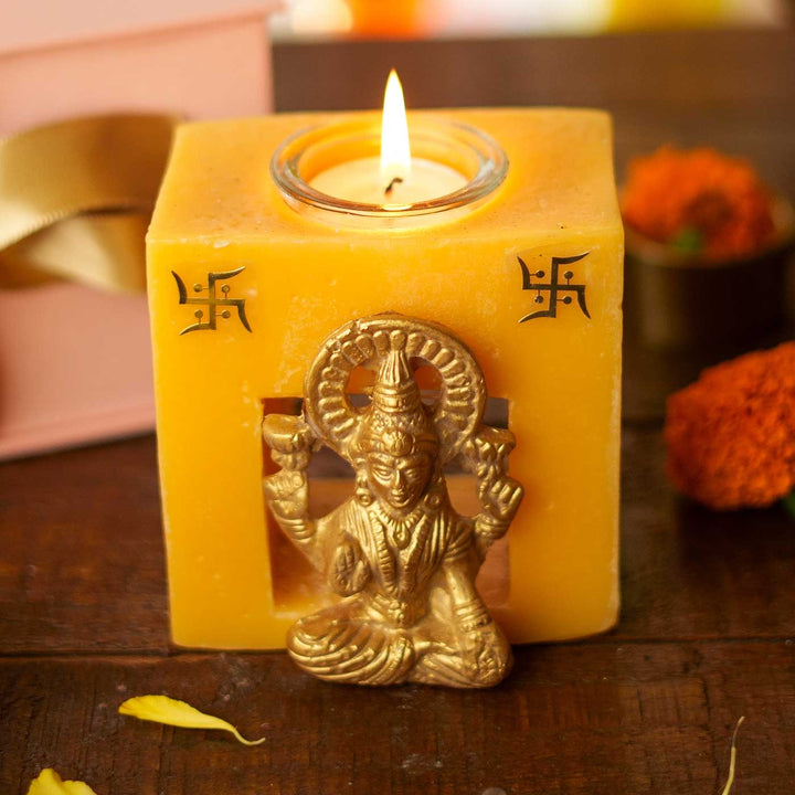 Handmade Laxmiji Mandir Wax Scented Candle