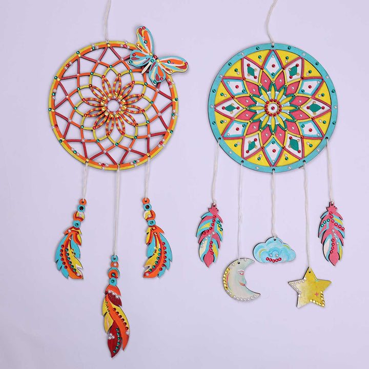 Pre Marked MDF Dream Catcher Makings MDF Wood DIY Kit