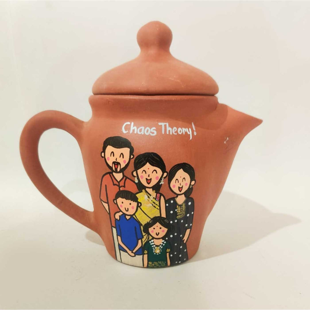 Handpainted Clay Teaset With Photo Based Caricature