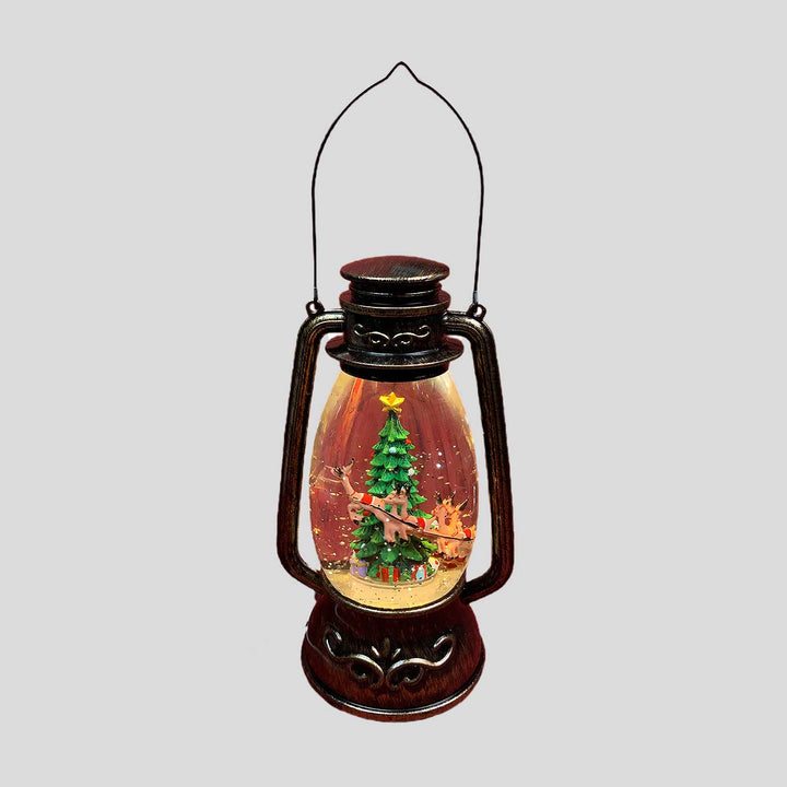 Flying Deer Xmas Tree Musical Lantern For Christmas Table Decoration