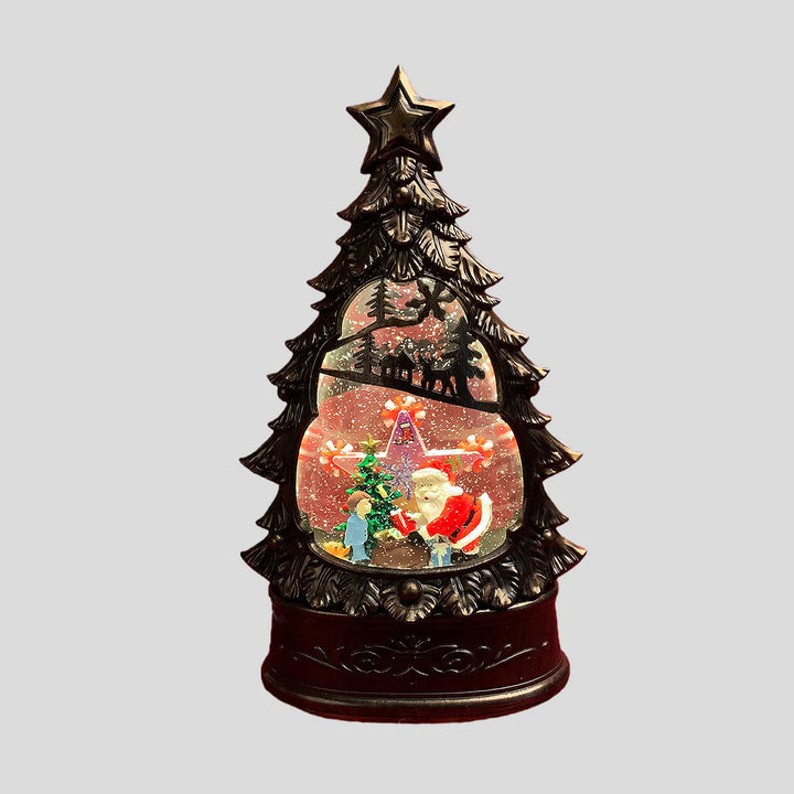 Santa's Xmas Tree Musical Globe For Christmas Table Decoration