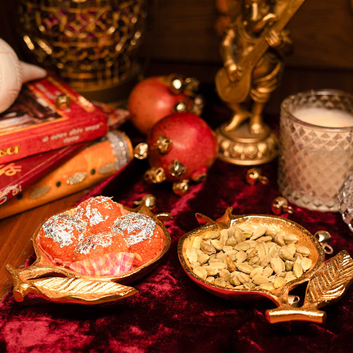 Pomegranate Shaped Bliss Metal Platter