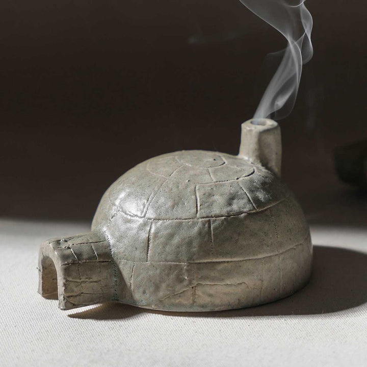 Handmade Grey Igloo Incense Cone / Dhoop Fumer For Christmas Decoration