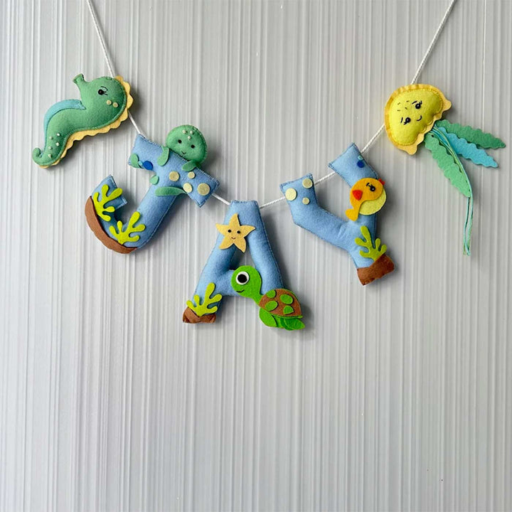 Personalized Sea World Felt Bunting / Garland For Kids