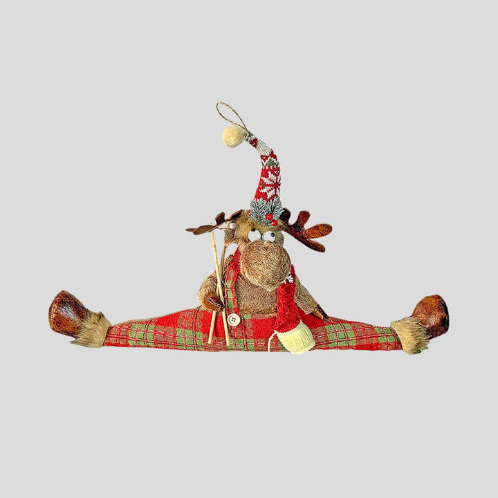 Split Reindeer Christmas Decoration For Home And Office Woolen Decor For Christmas Table Decoration